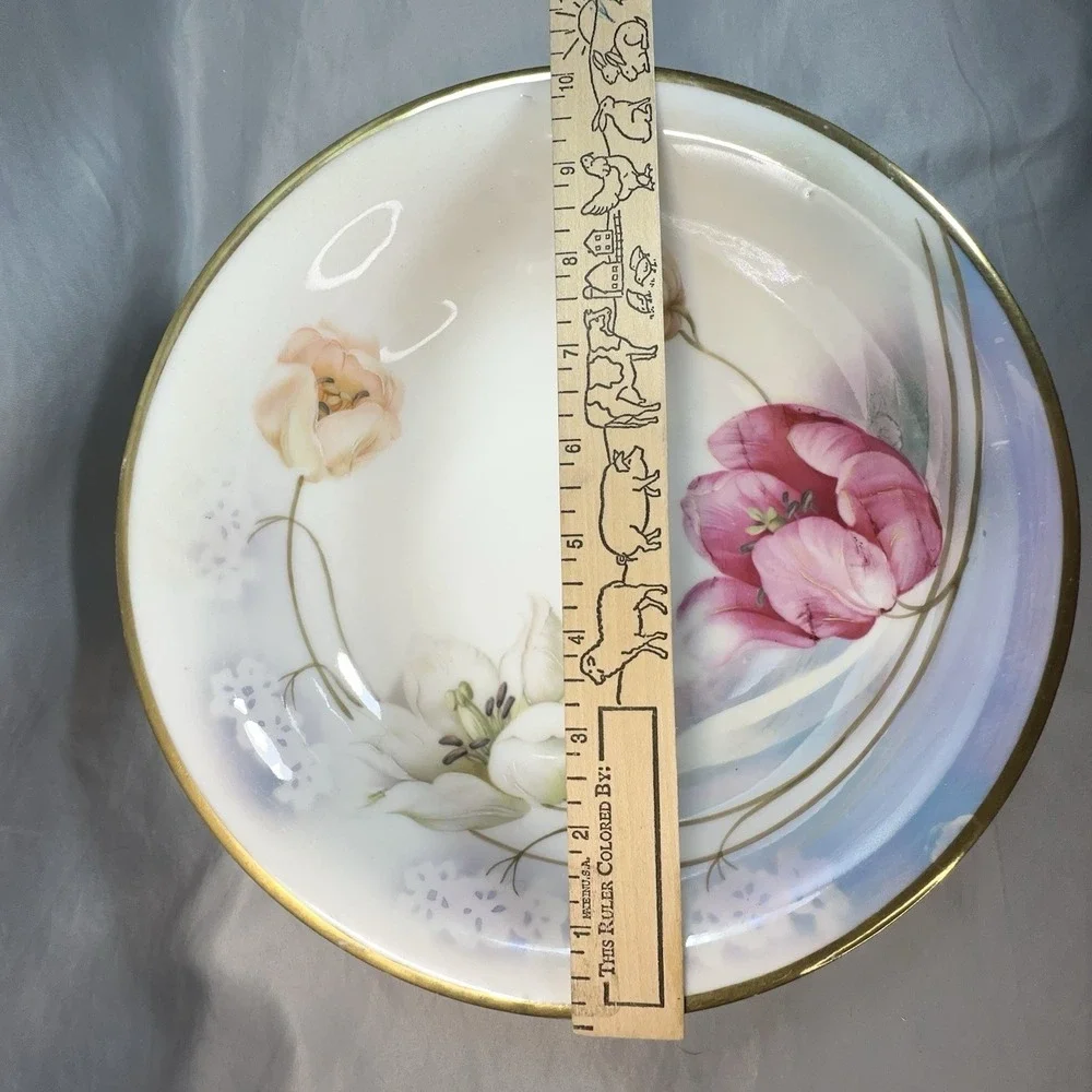 Antique Prov Saxe ES Germany Serving Bowl 10